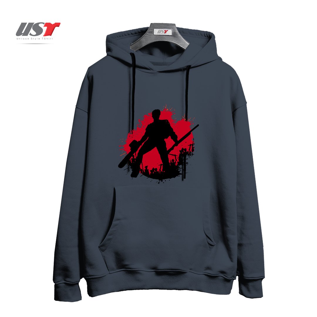 طرح DARK ARMY هودی اورسایزرنگ دودی