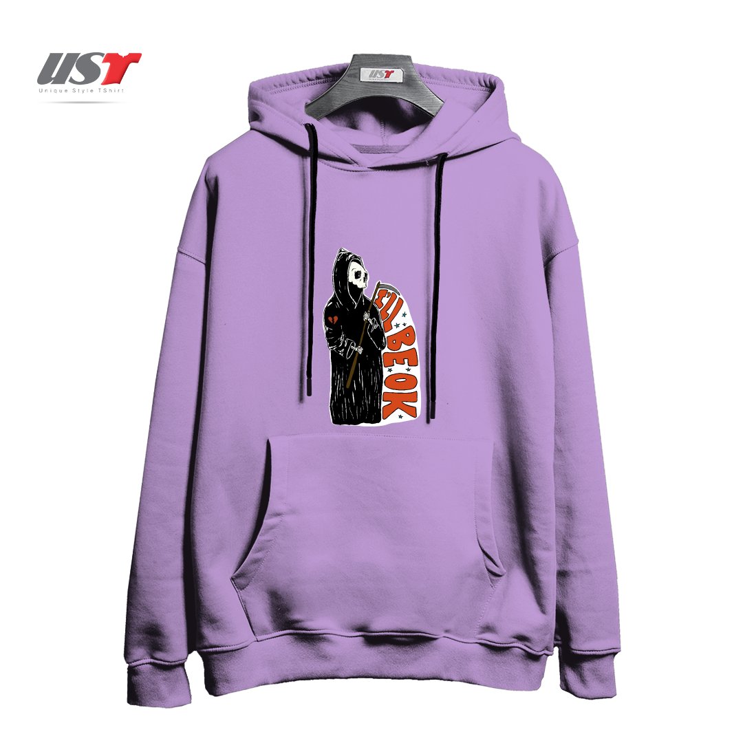 طرح GRIM REAPER HEARTBREAK هودی اورسایزرنگ یاسی