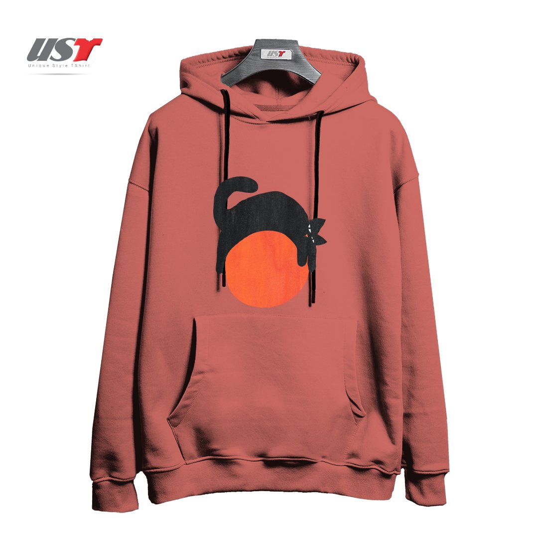 طرح MOOD هودی اورسایزرنگ آجری