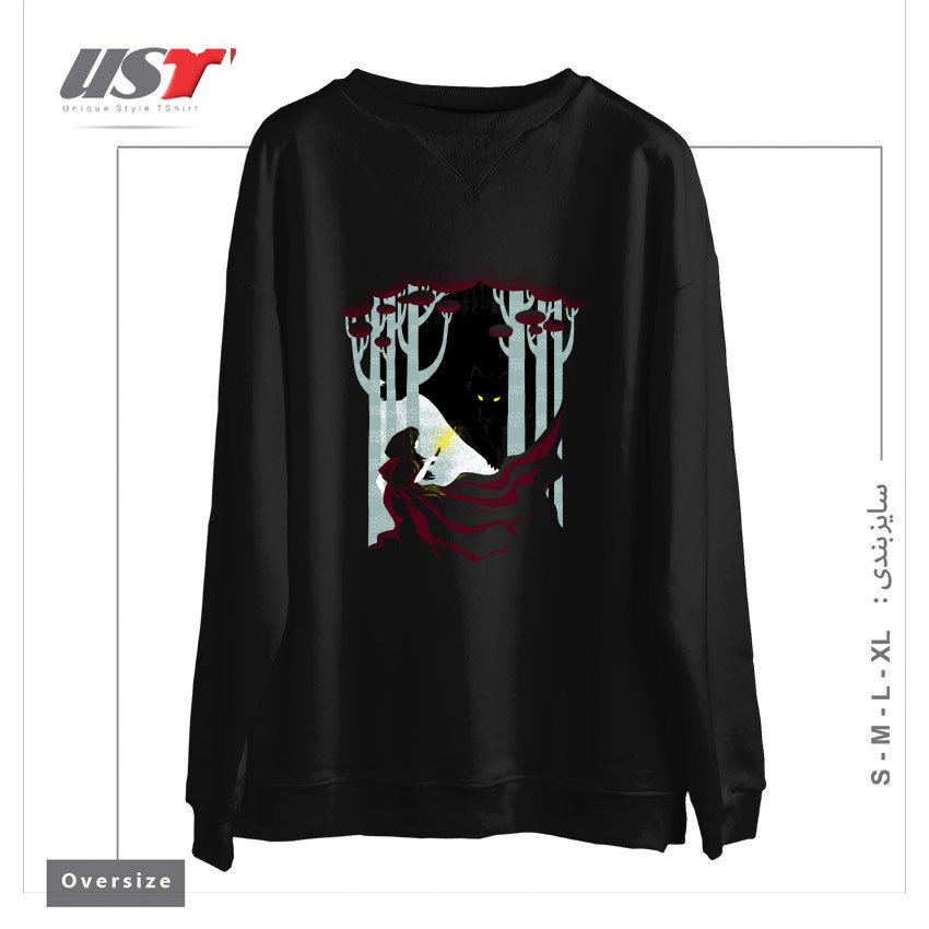 سوییشرت اورسایز طرح INTO THE WOODS