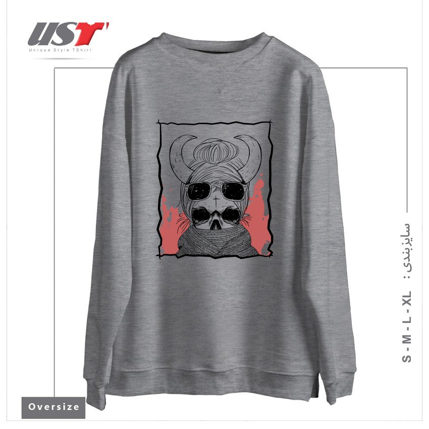 سوییشرت اورسایز طرح LITTLE FOREST WITCH