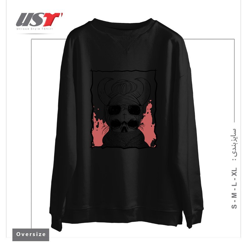 سوییشرت اورسایز طرح LITTLE FOREST WITCH