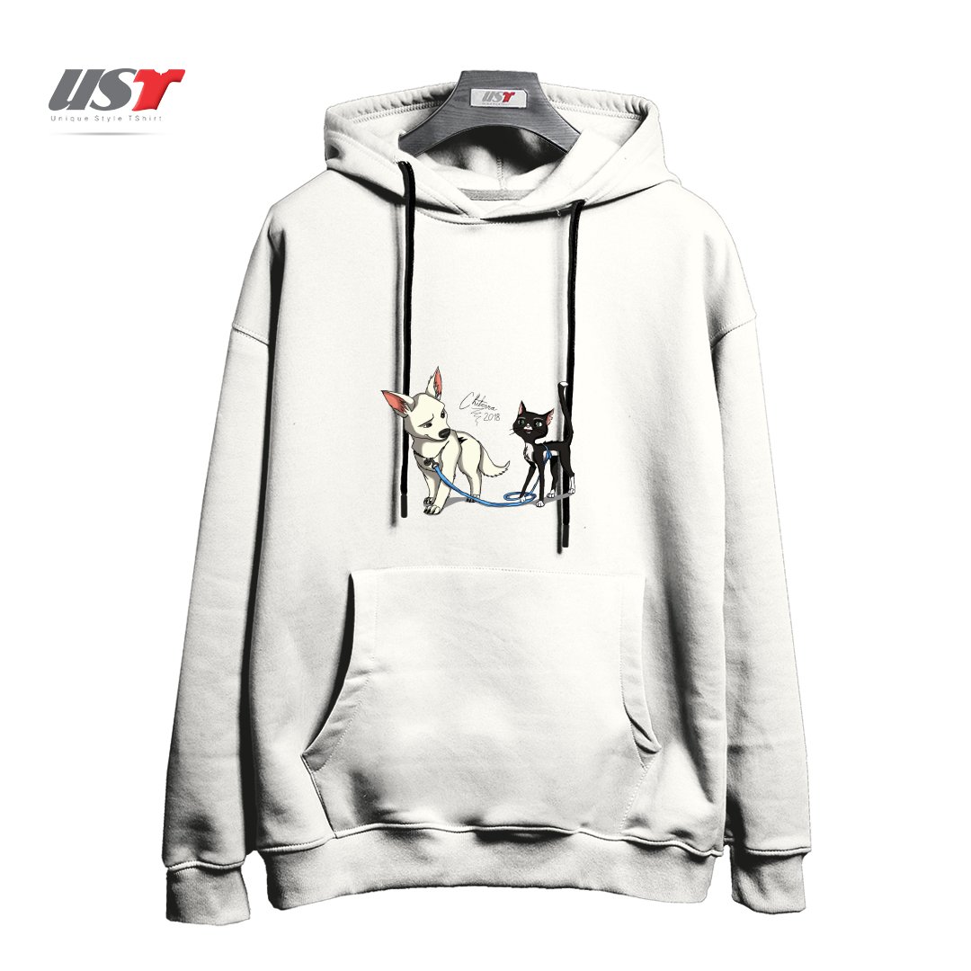 هودی اورسایز طرح BOLT AND MITTENS