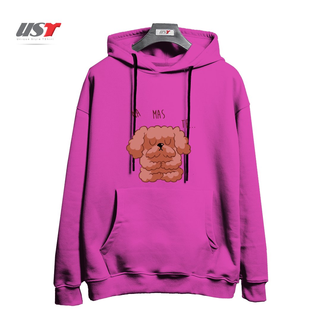 هودی اورسایز طرح NAMASTE POODLE