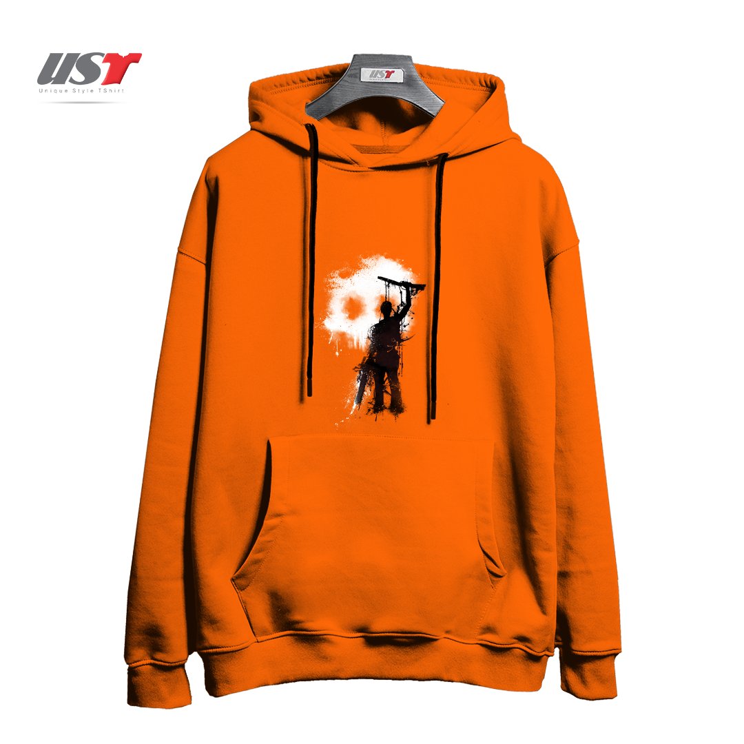 طرح MY RUDEBOY ASH هودی اورسایزرنگ نارنجی