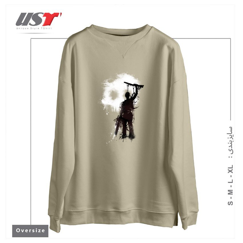 سوییشرت اورسایز طرح MY RUDEBOY ASH