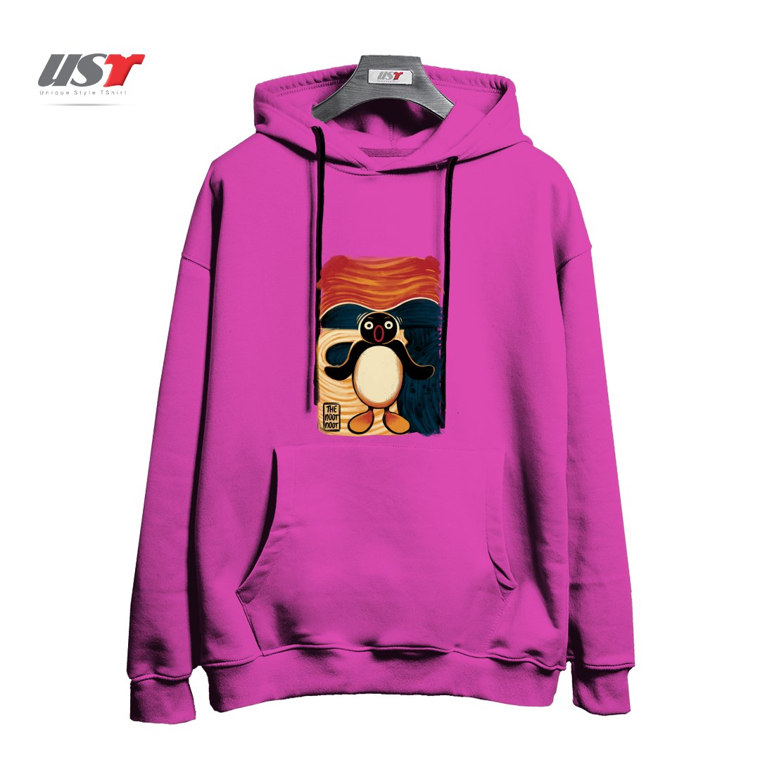 هودی اورسایز طرح NOOT NOOT SCREAM