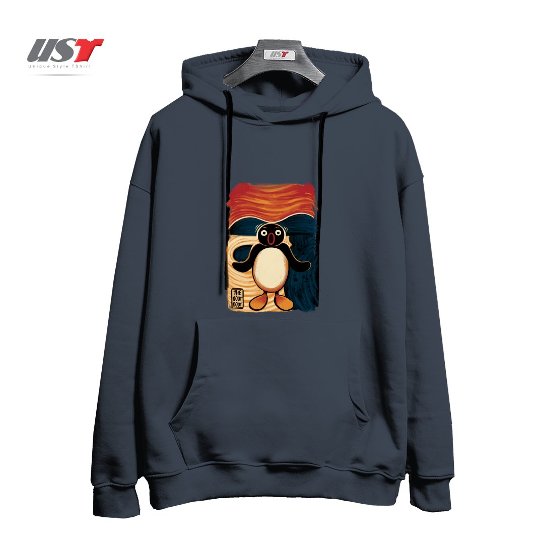 هودی اورسایز طرح NOOT NOOT SCREAM