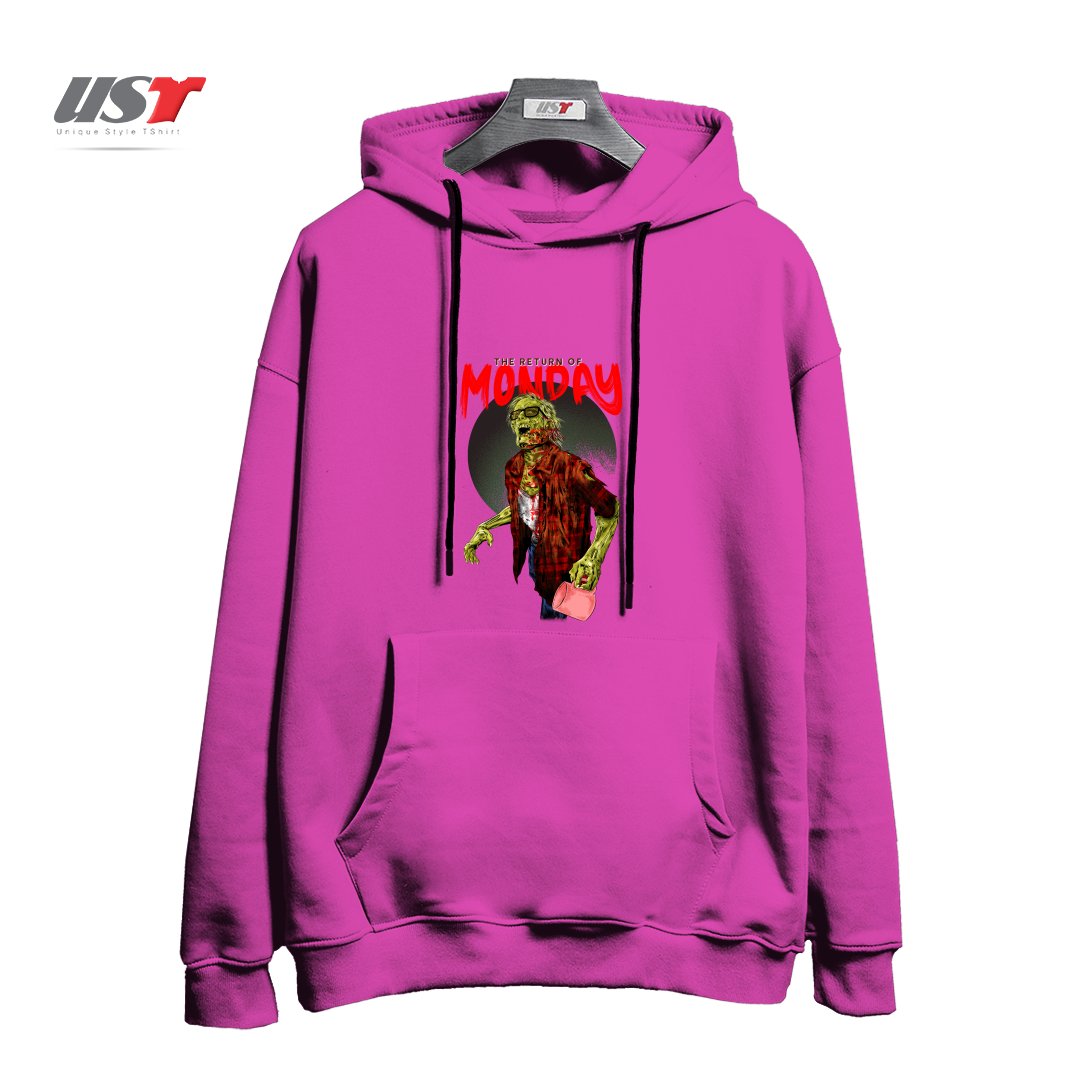 هودی اورسایز طرح THE RETURN OF MONDAY