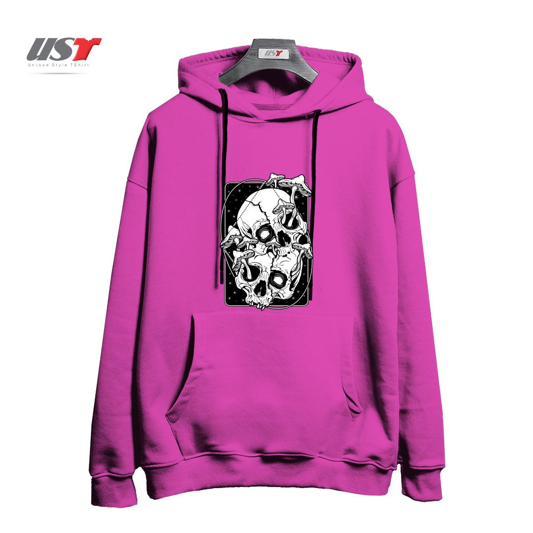 هودی اورسایز طرح OVERGROWN - MUSHROOMS GONE WILD