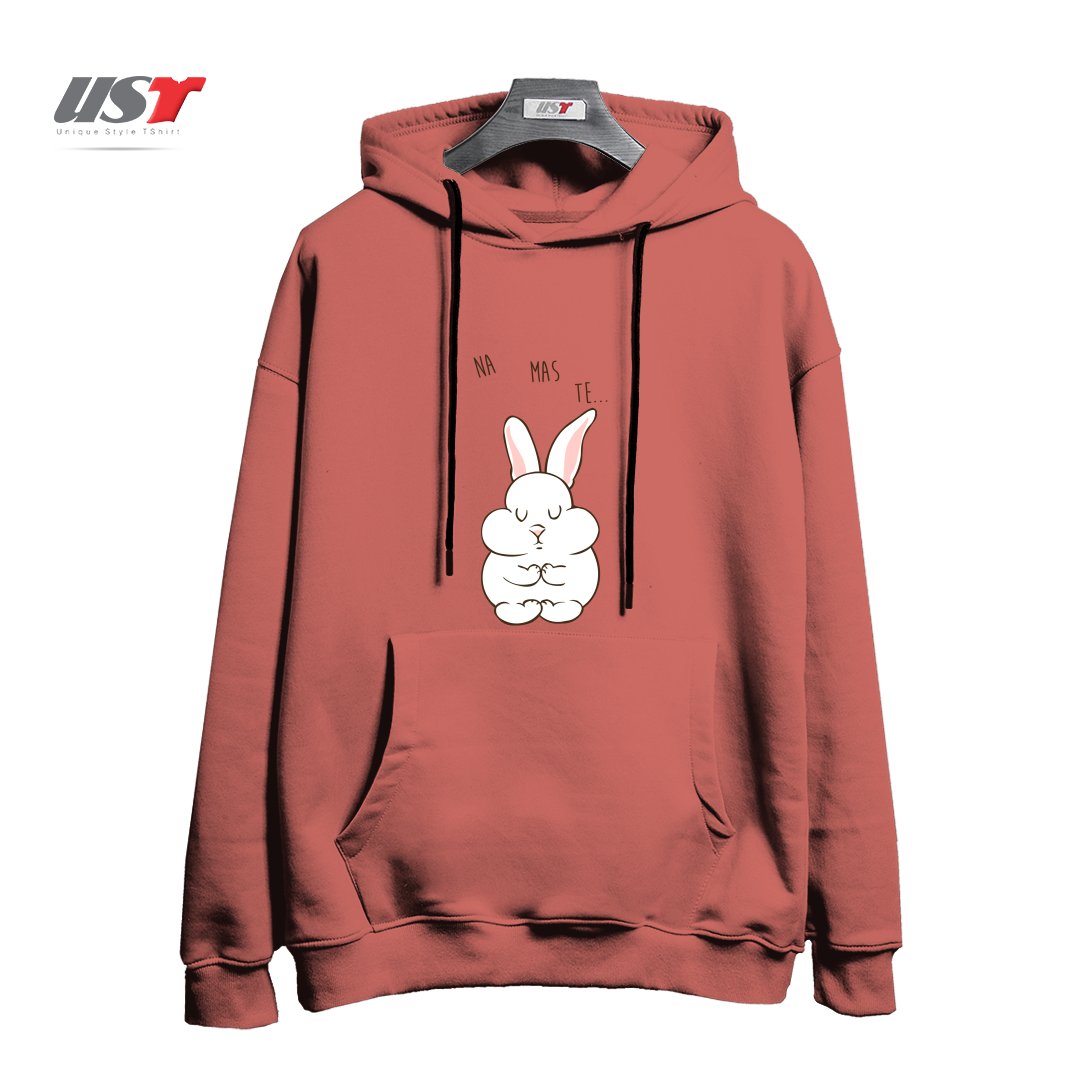 هودی اورسایز طرح NAMASTE RABBIT
