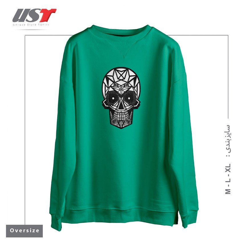 سوییشرت اورسایز طرح SKULLS AND SKULL