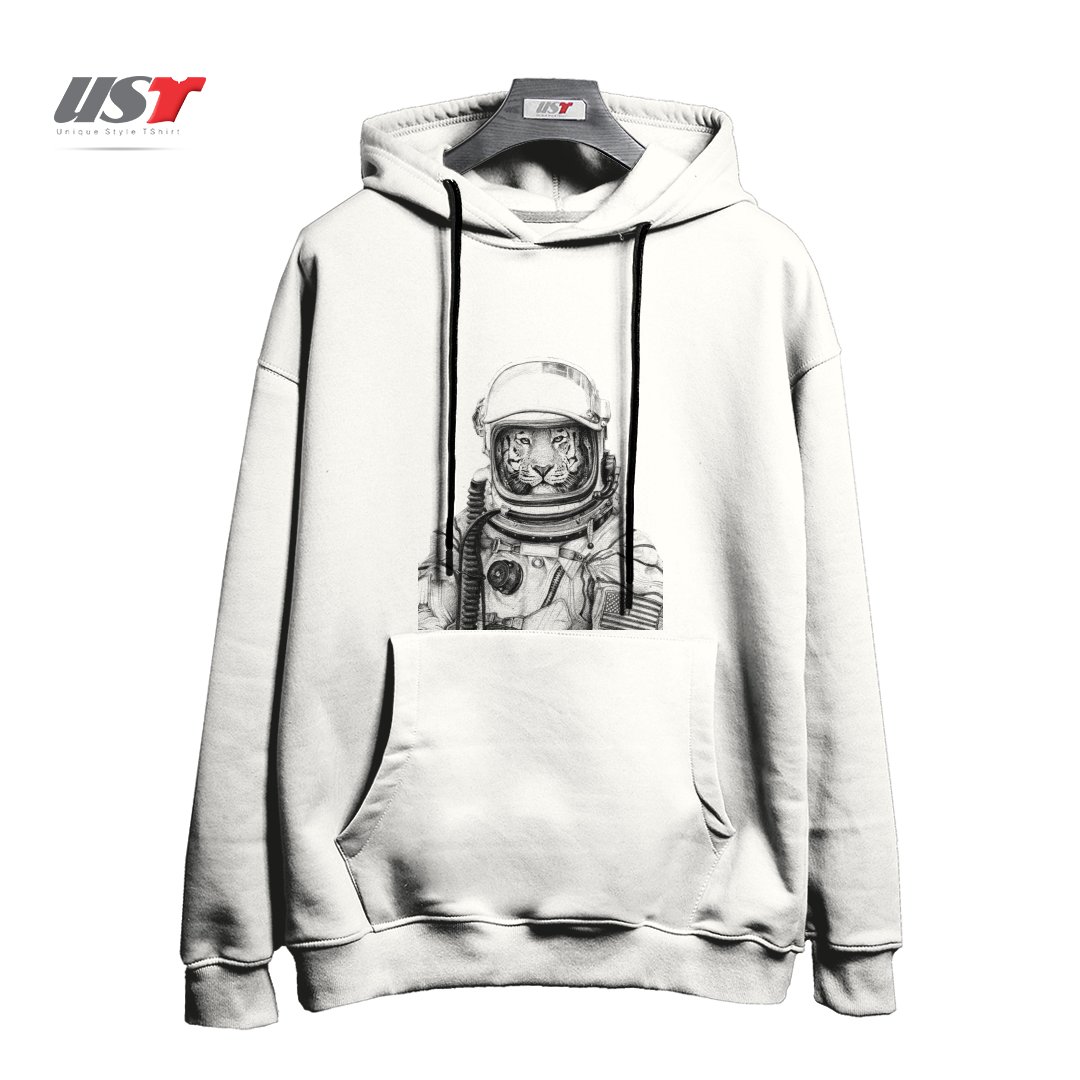 طرح APOLLO 18 هودی اورسایزرنگ سفید