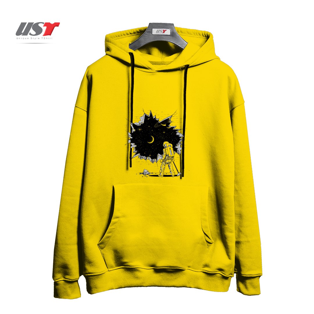 هودی اورسایز طرح BREAK ON THROUGH (TO THE OTHER SIDE)