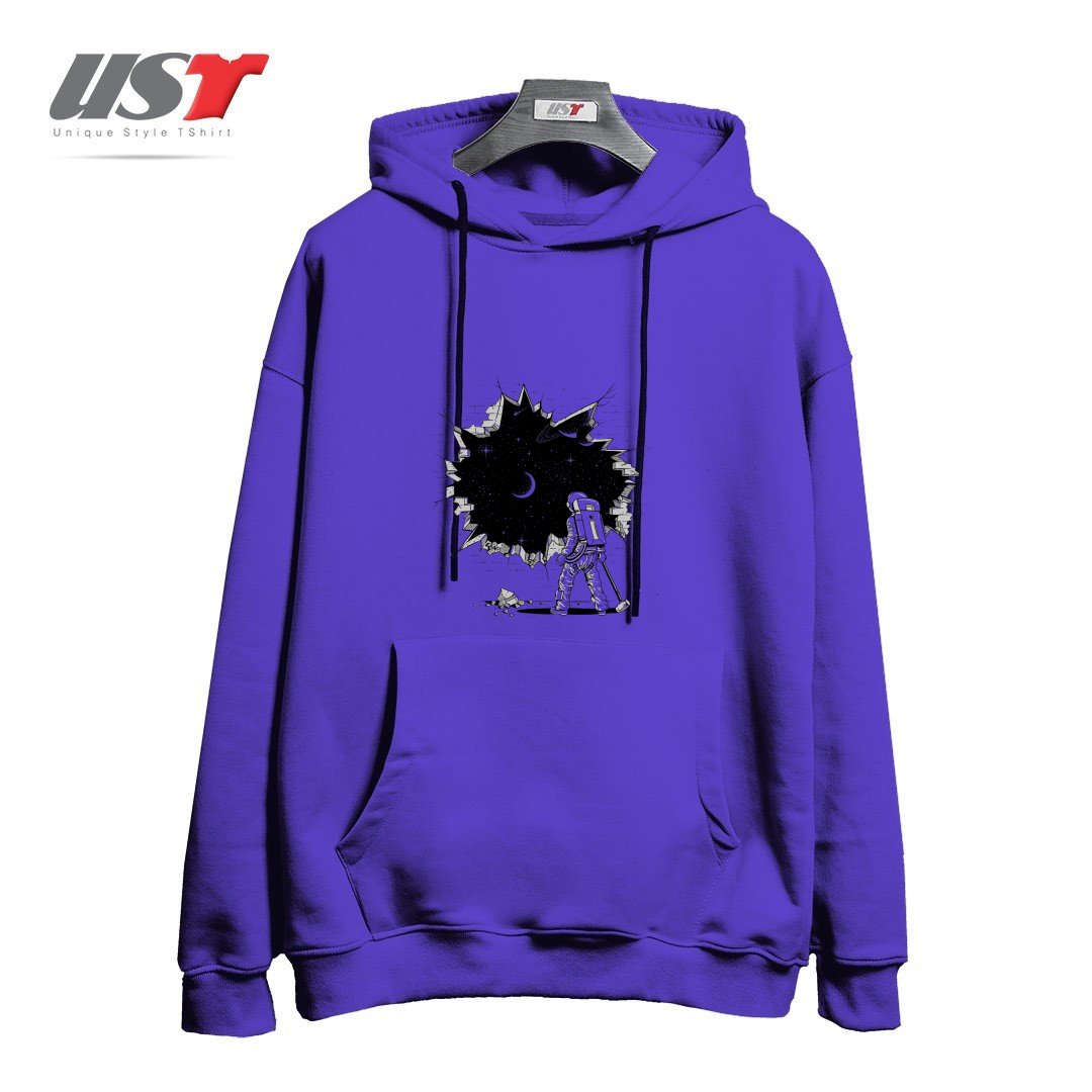 هودی اورسایز طرح BREAK ON THROUGH (TO THE OTHER SIDE)