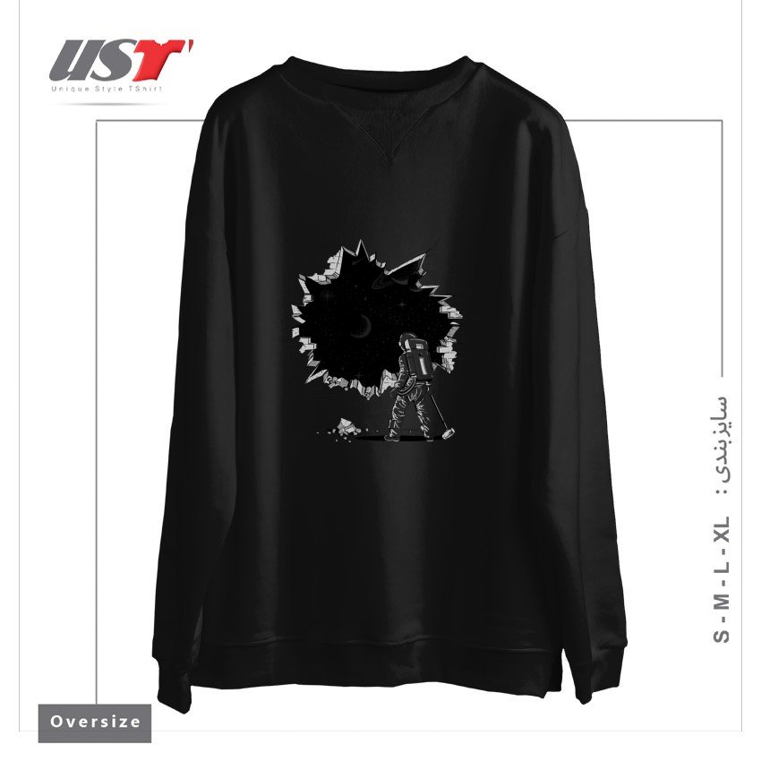 سوییشرت اورسایز طرح BREAK ON THROUGH (TO THE OTHER SIDE)