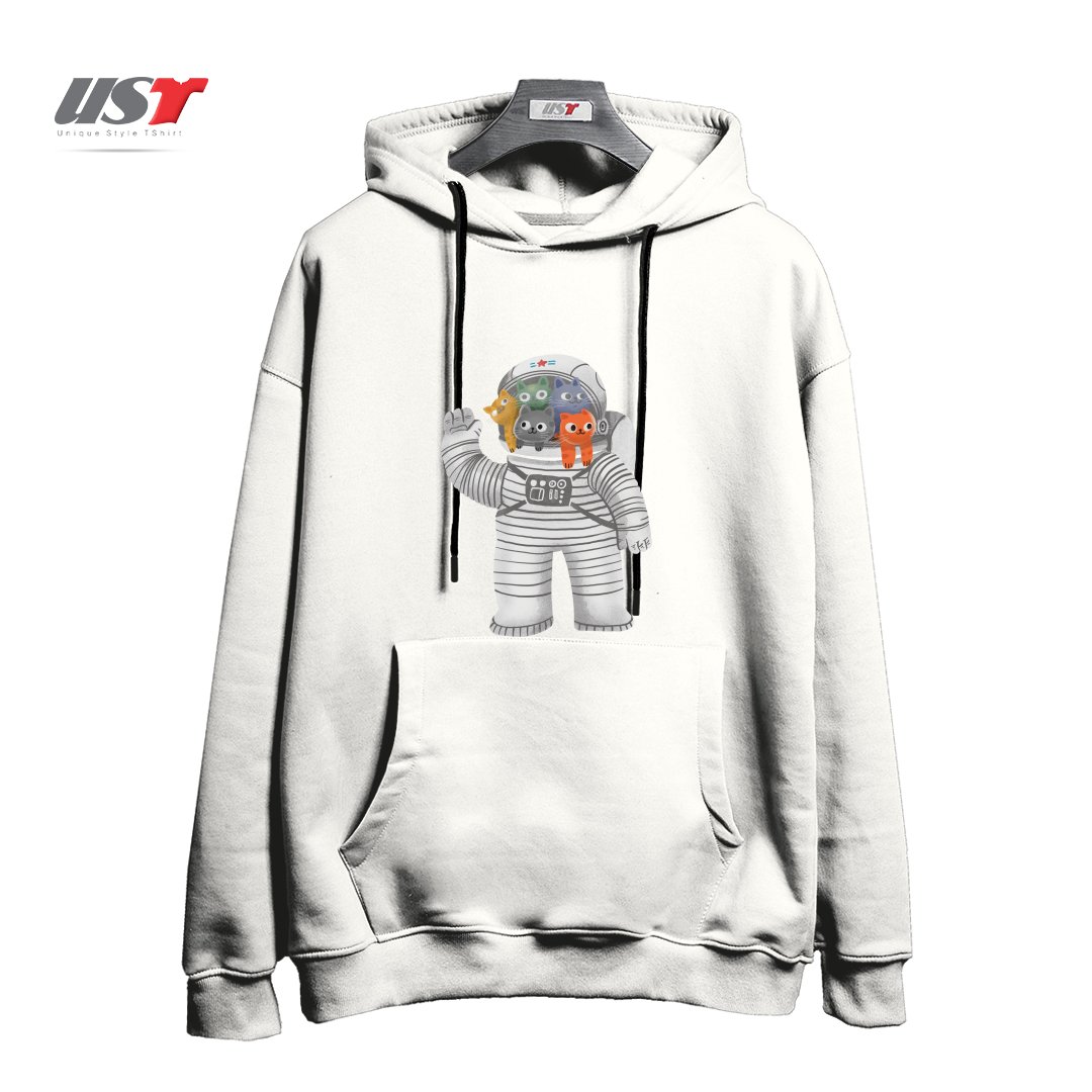 هودی اورسایز طرح CATSTRONAUT