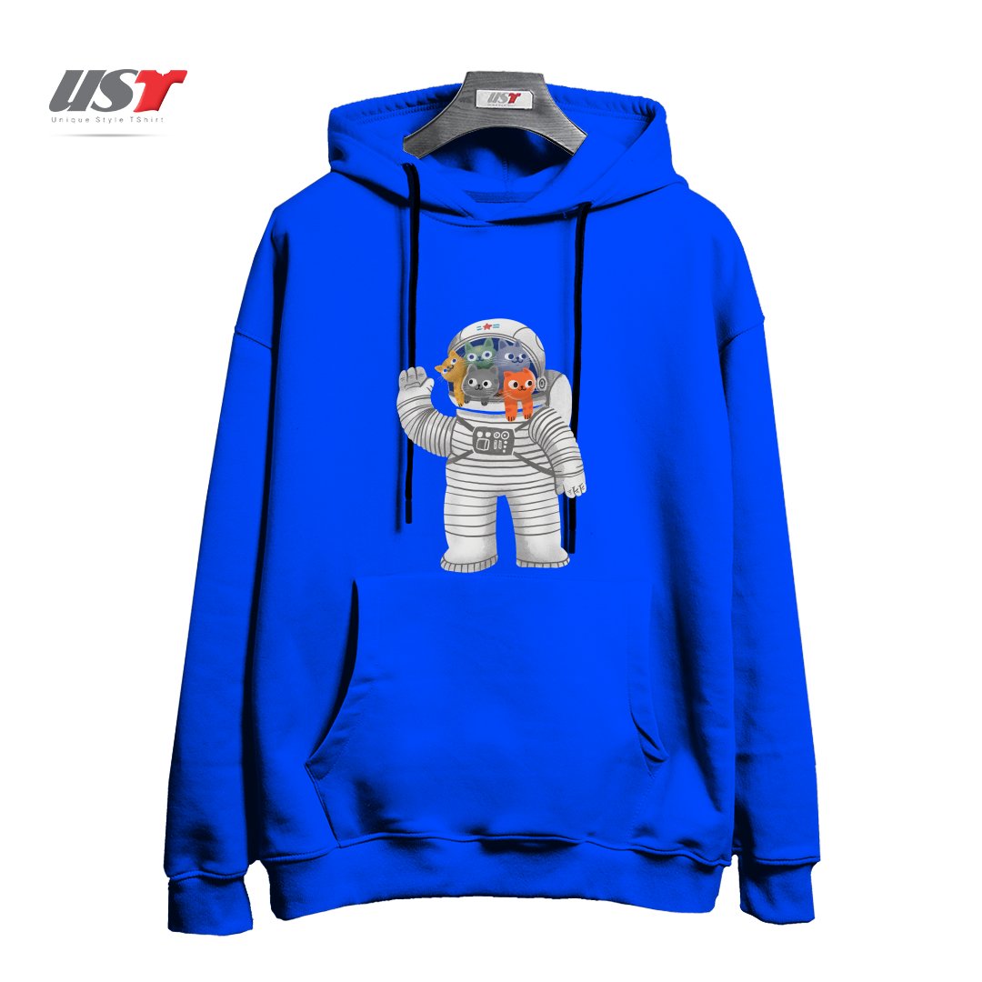 هودی اورسایز طرح CATSTRONAUT