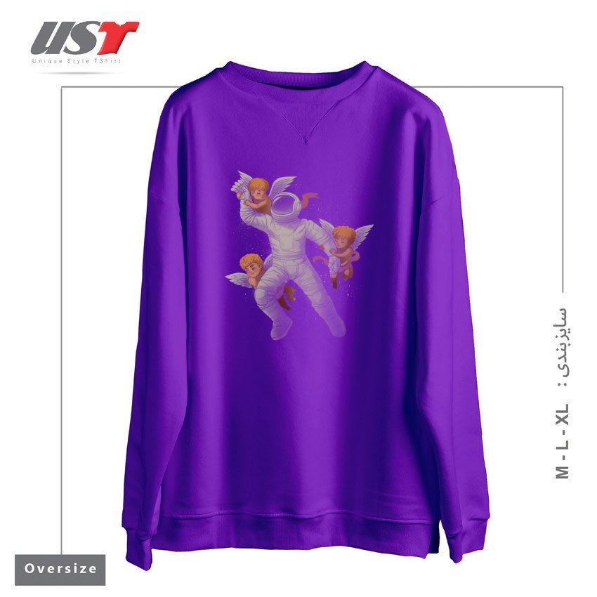 سوییشرت اورسایز طرح CHERUBS ASTRONAUT