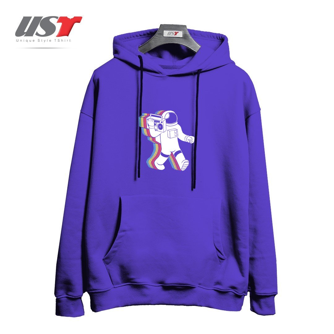 طرح FUNKALICIOUS45 هودی اورسایزرنگ بنفش