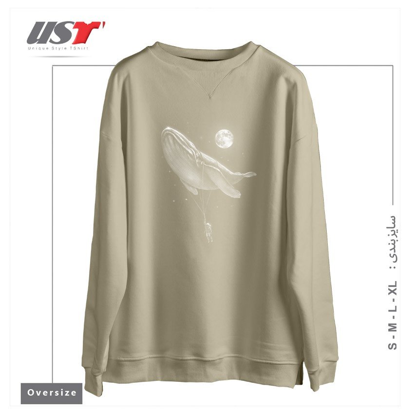 سوییشرت اورسایز طرح HITCHING A RIDE45454