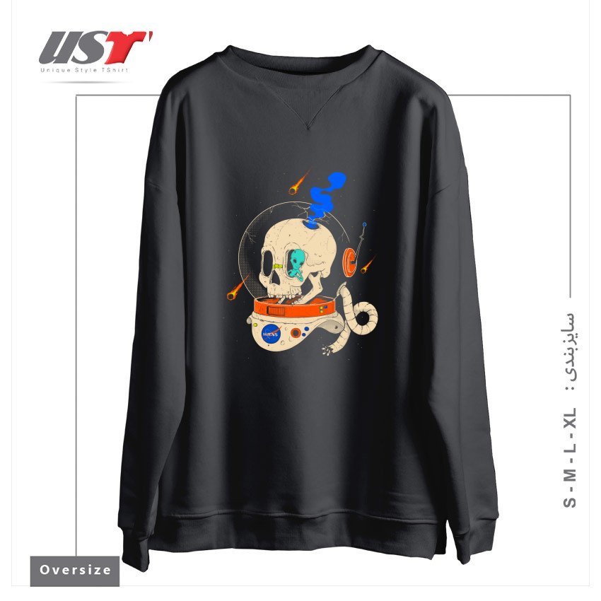 سوییشرت اورسایز طرح VOYAGER