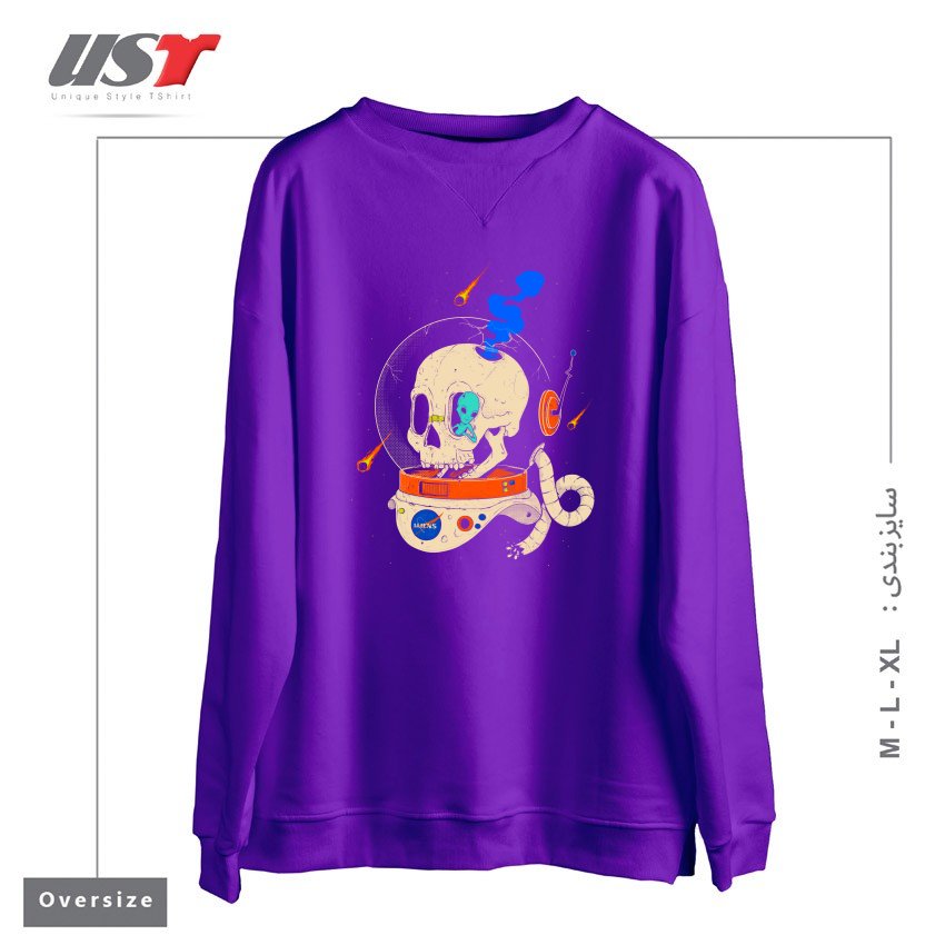 سوییشرت اورسایز طرح VOYAGER