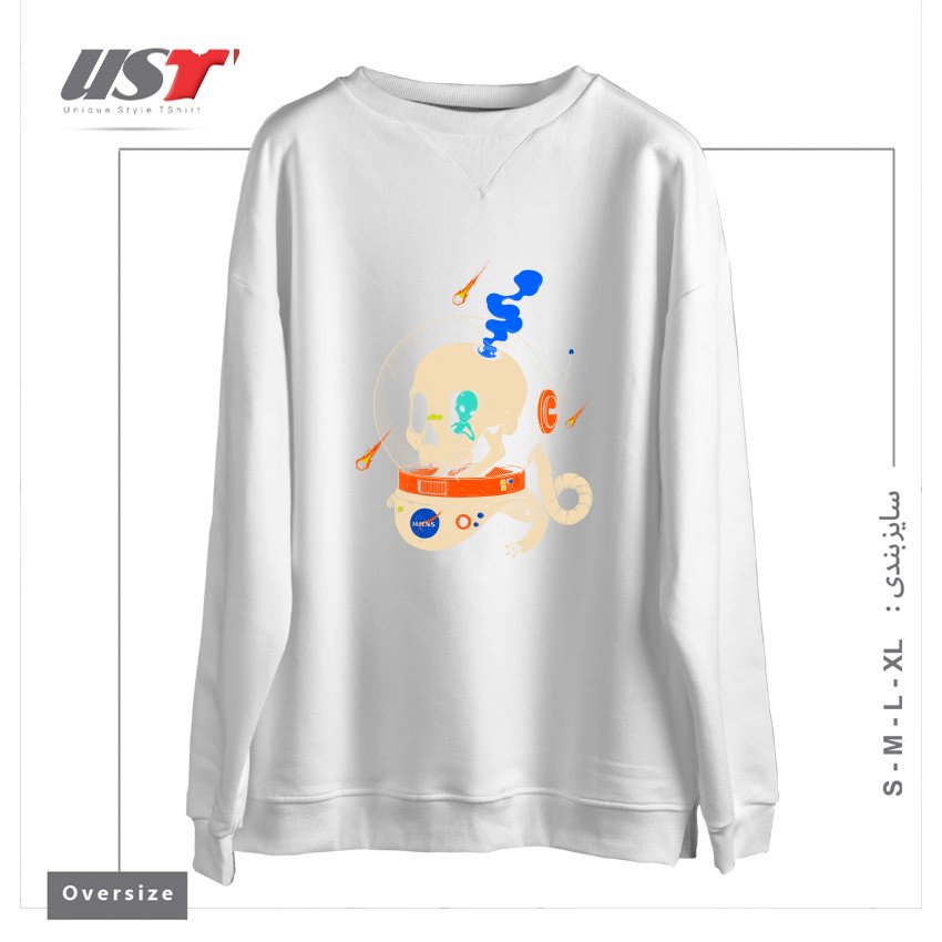 سوییشرت اورسایز طرح VOYAGER