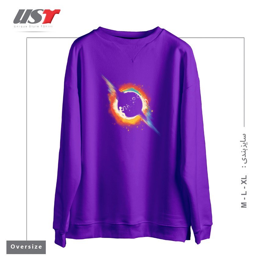 طرح VOID - BUDI SATRIA KWAN سوییشرت اورسایزرنگ بنفش