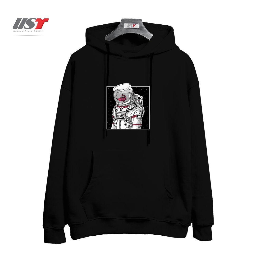 طرح STAR FISH هودی اورسایزرنگ مشکی