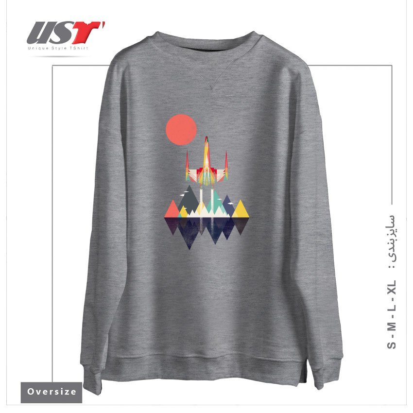 سوییشرت اورسایز طرح NO TURNING BACK