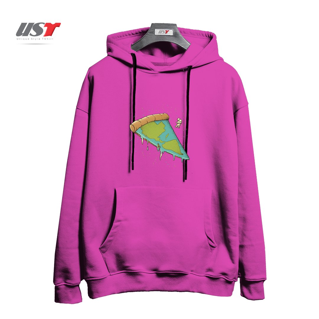 هودی اورسایز طرح PIZZA EARTH