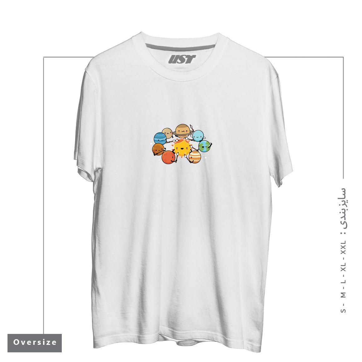 تیشرت اورسایز طرح PLANETS CAMPING