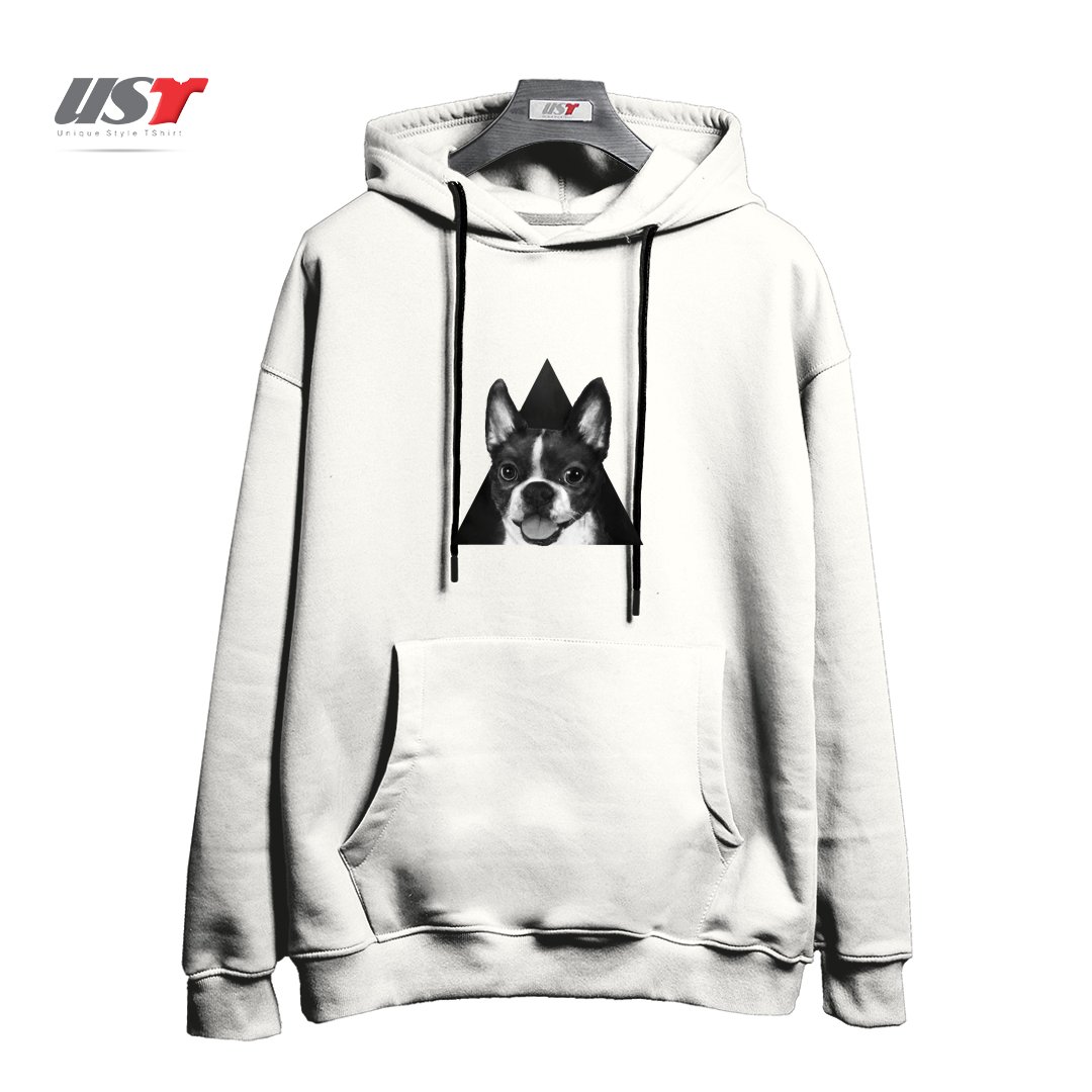 هودی اورسایز طرح BOSTON TERRIER