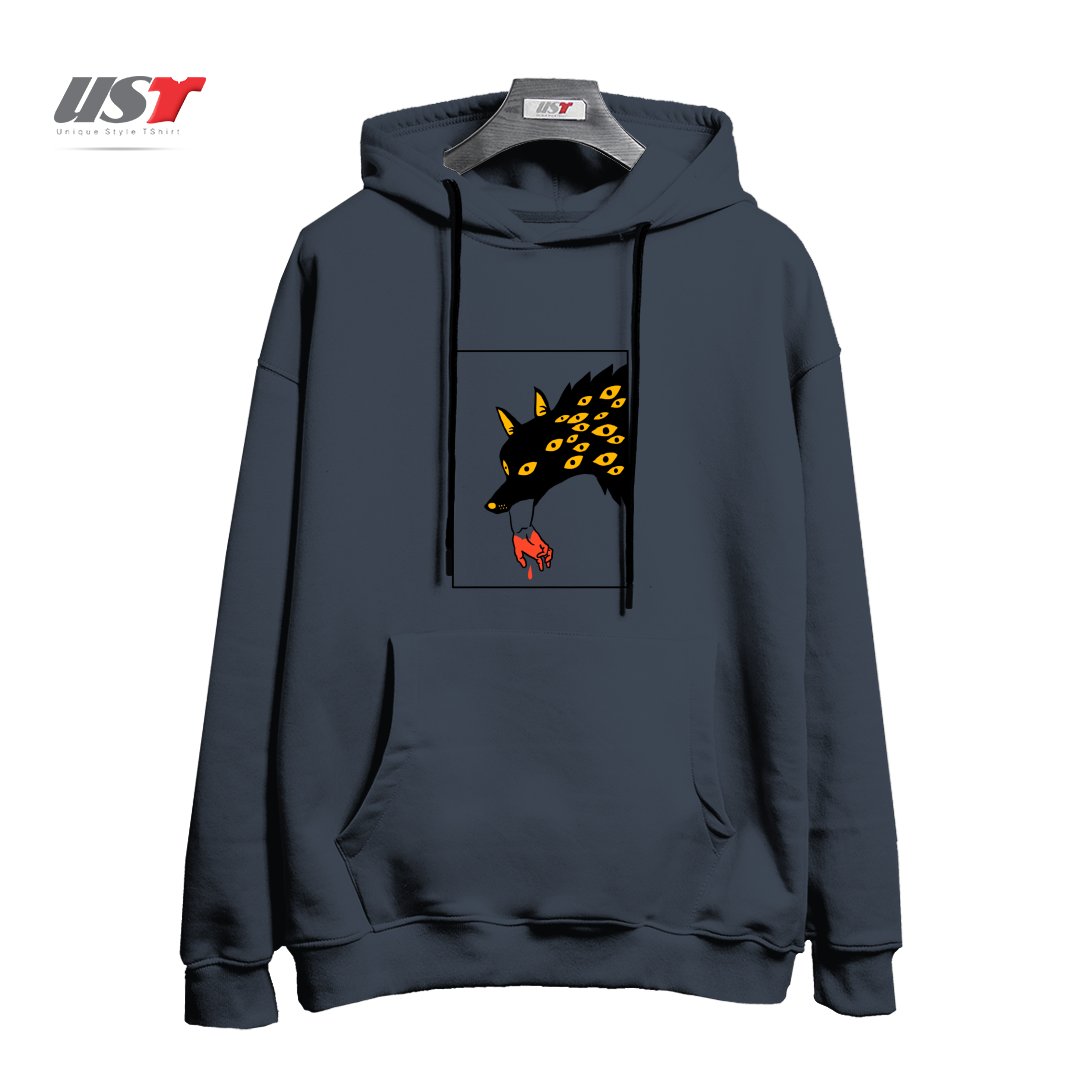 طرح EAT THE RICH24154 هودی اورسایزرنگ دودی