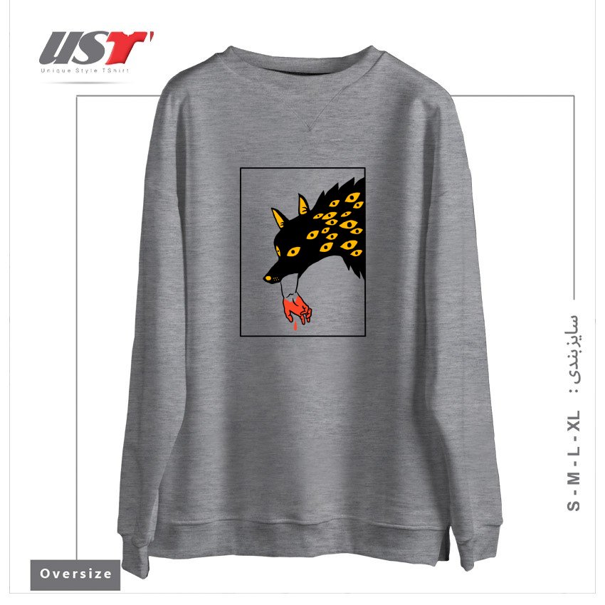 سوییشرت اورسایز طرح EAT THE RICH24154