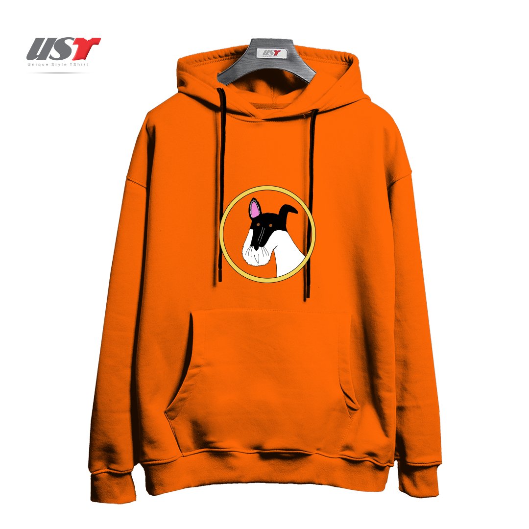 طرح FREDDIE هودی اورسایزرنگ نارنجی