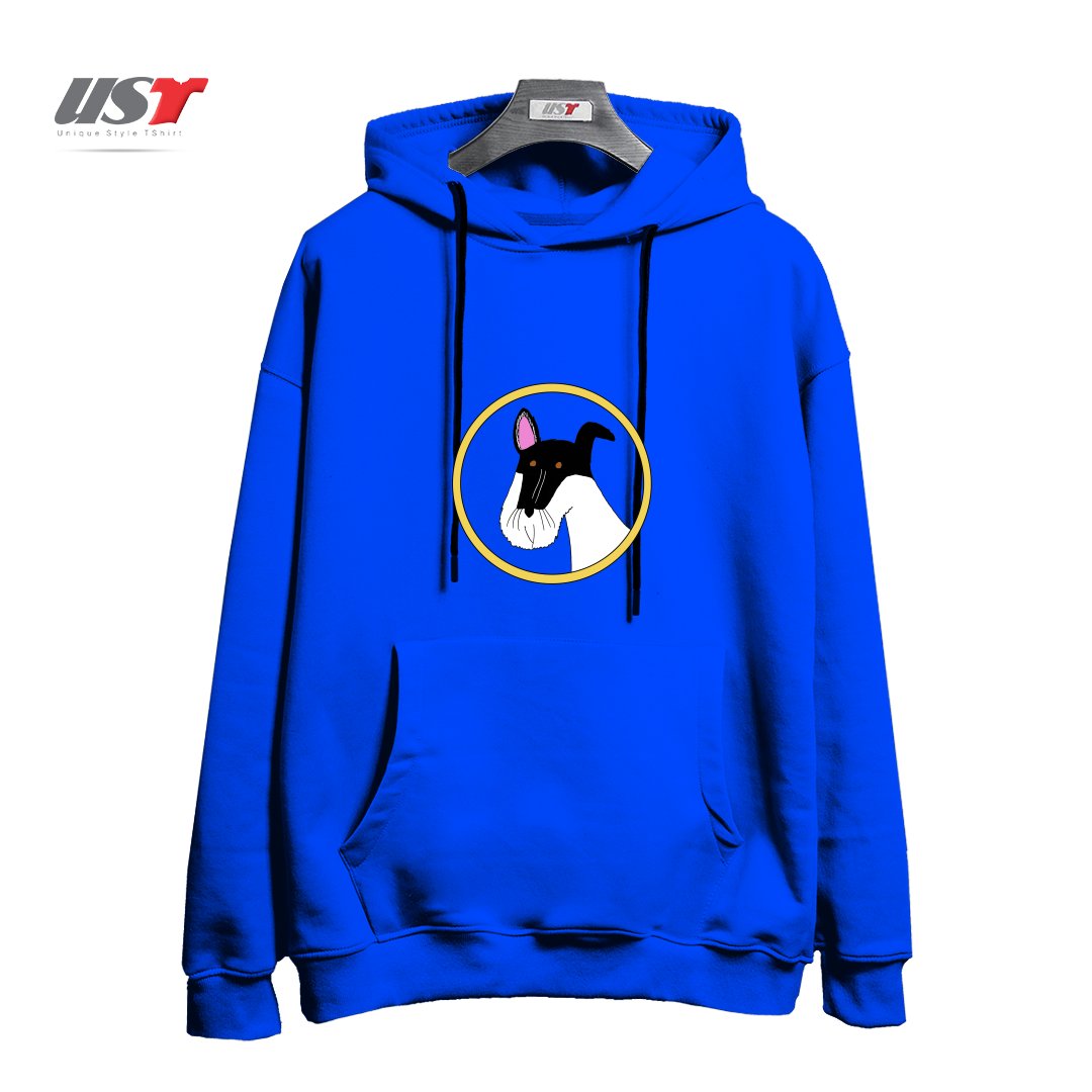 طرح FREDDIE هودی اورسایزرنگ آبی شالی