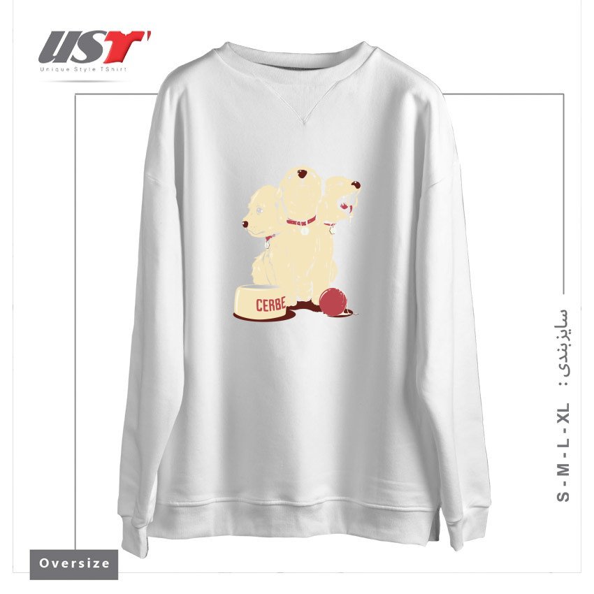 سوییشرت اورسایز طرح SATAN'S LITTLE HELPER