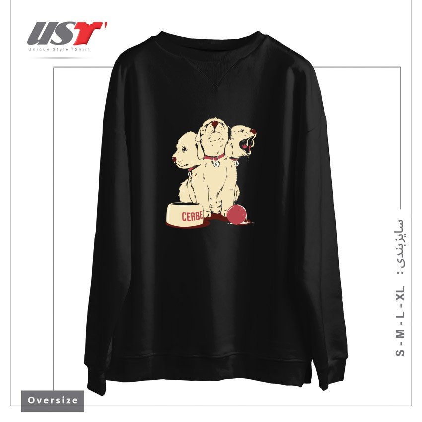 سوییشرت اورسایز طرح SATAN'S LITTLE HELPER