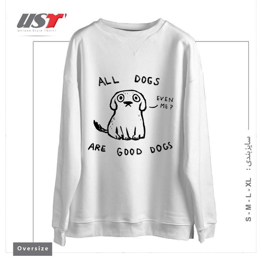 طرح NO EXCEPTIONS! سوییشرت اورسایزرنگ سفید