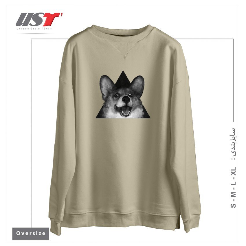 سوییشرت اورسایز طرح SAUSAGE FOX