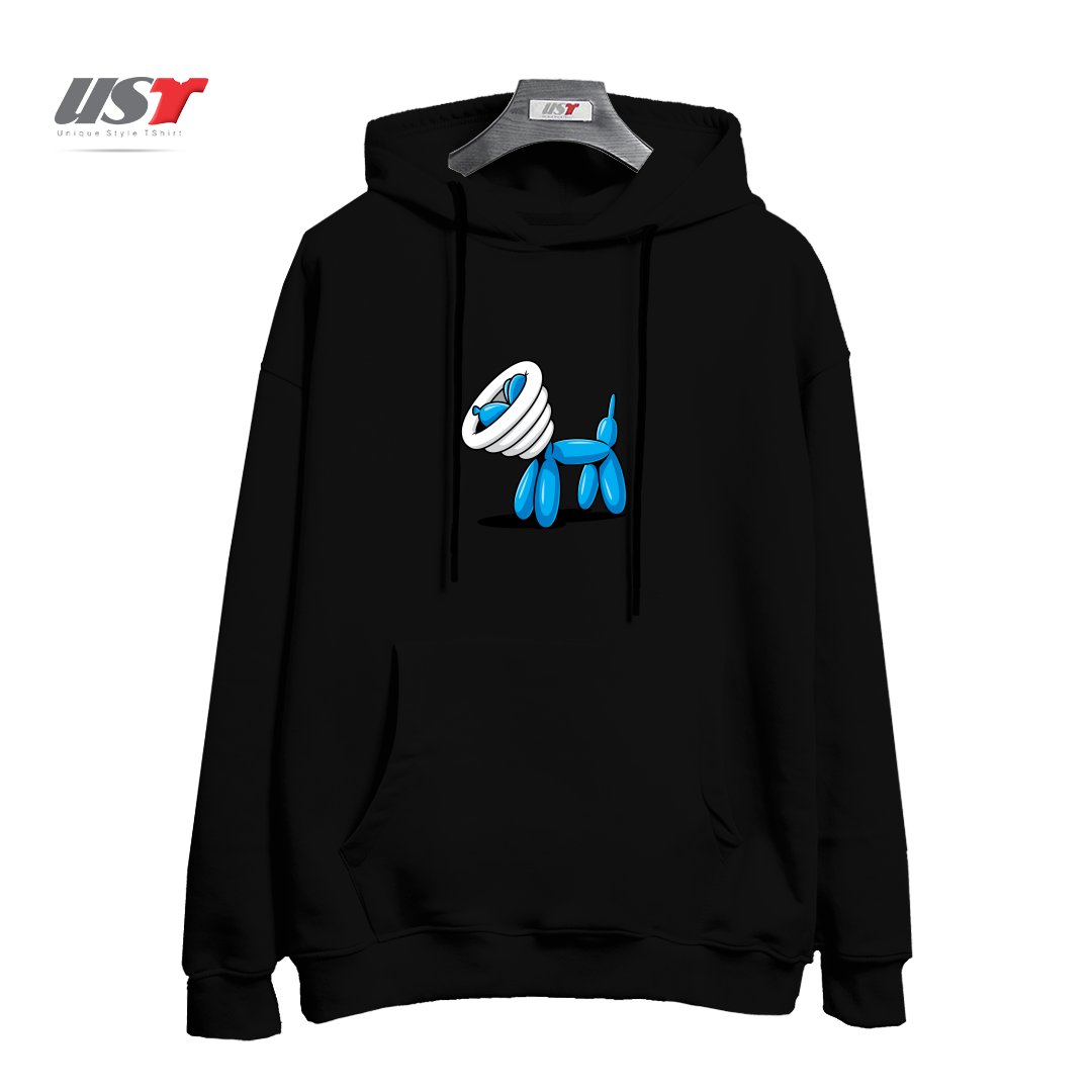 طرح SCRATCHY هودی اورسایزرنگ مشکی