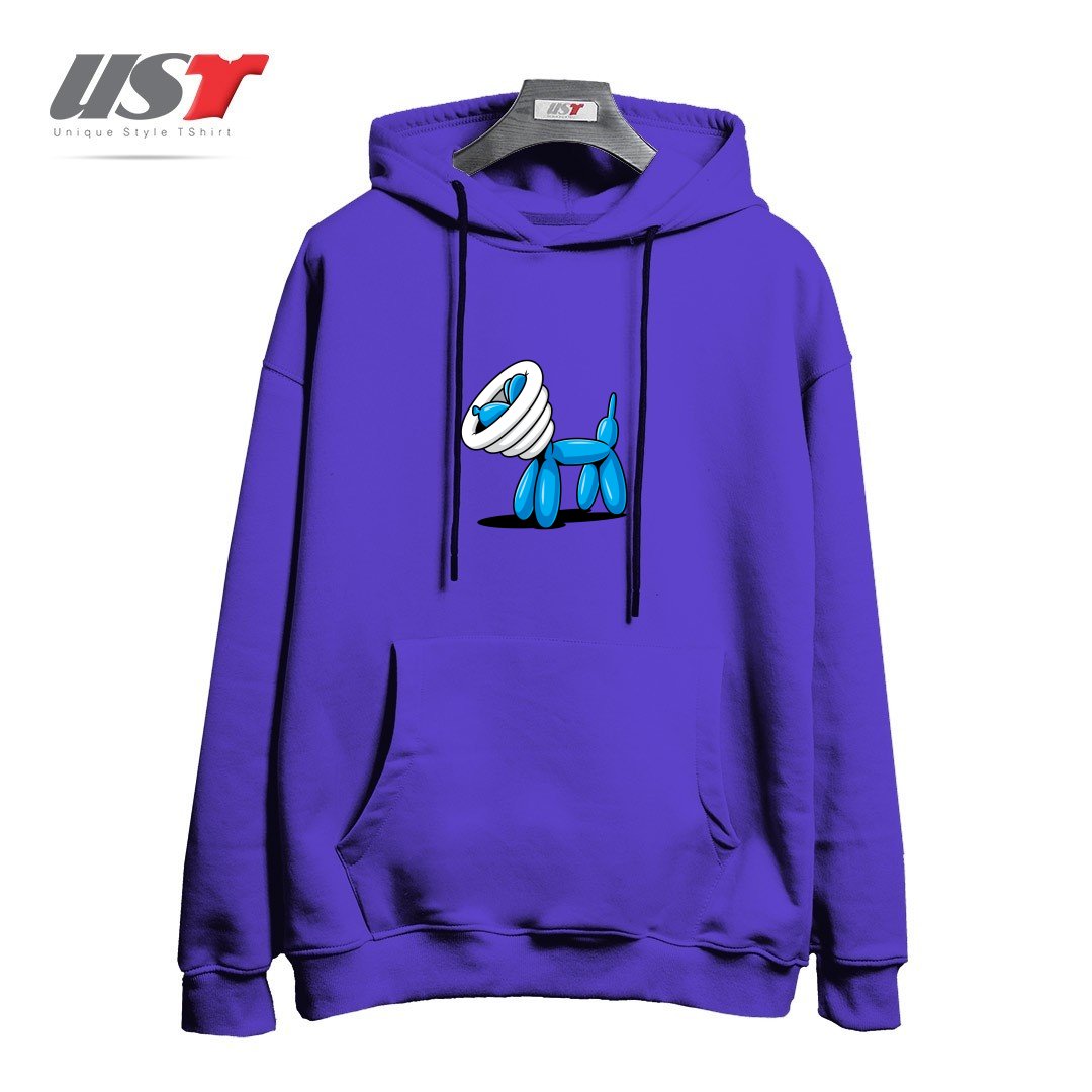 طرح SCRATCHY هودی اورسایزرنگ بنفش