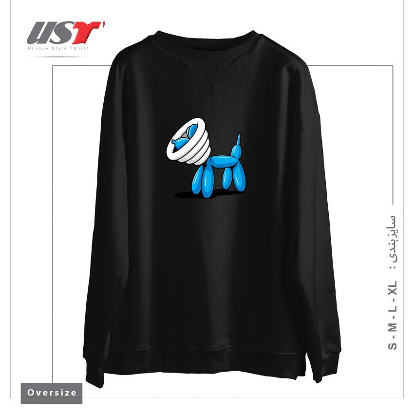 سوییشرت اورسایز طرح SCRATCHY