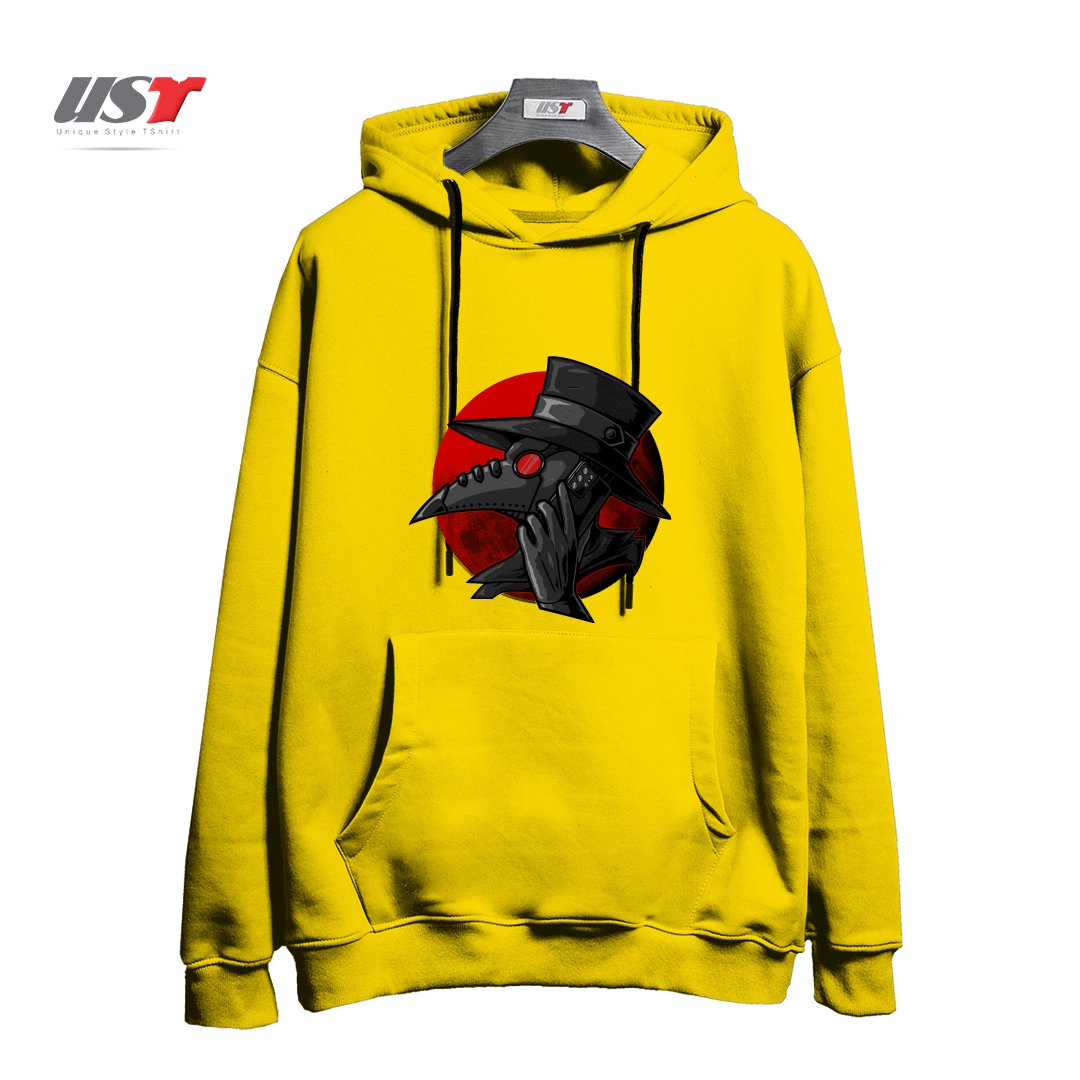 طرح CALL YOUR DOCTOR هودی اورسایزرنگ زرد