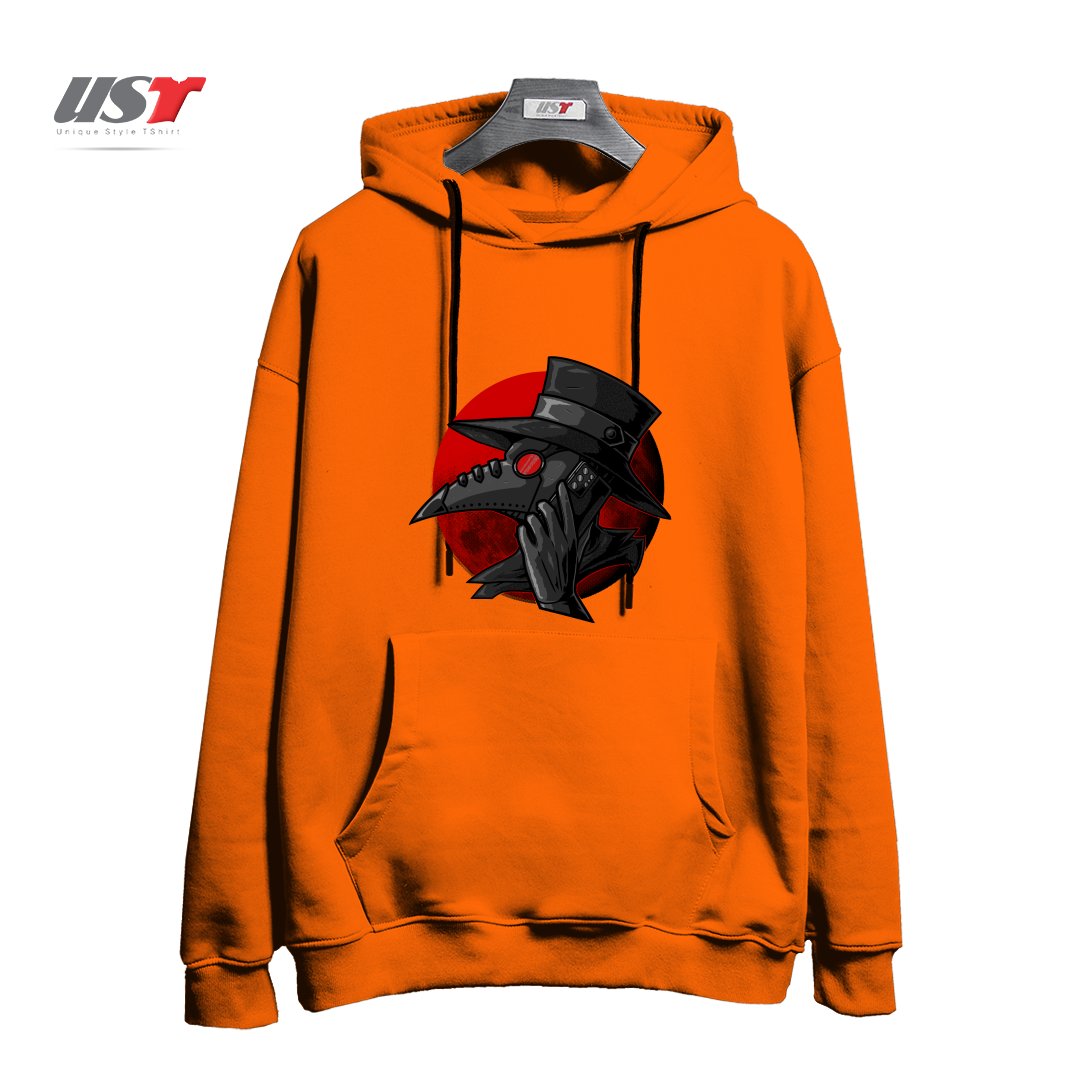 طرح CALL YOUR DOCTOR هودی اورسایزرنگ نارنجی