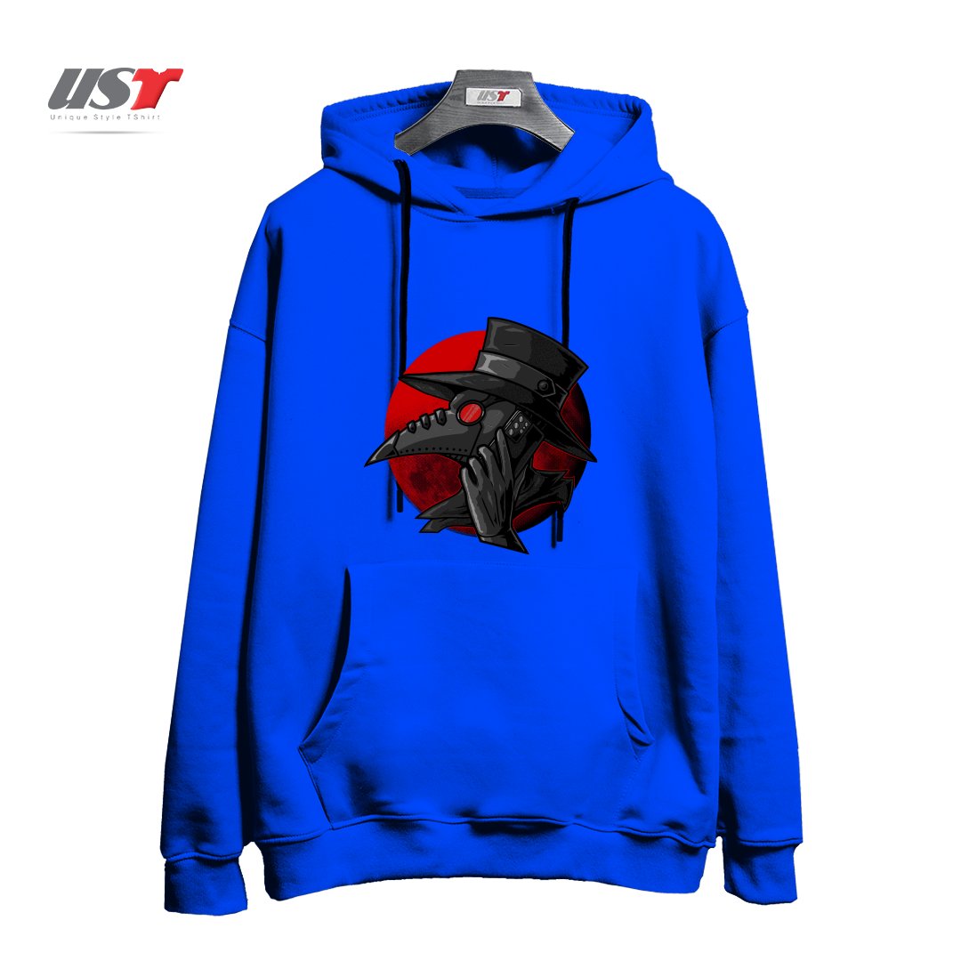 طرح CALL YOUR DOCTOR هودی اورسایزرنگ آبی شالی