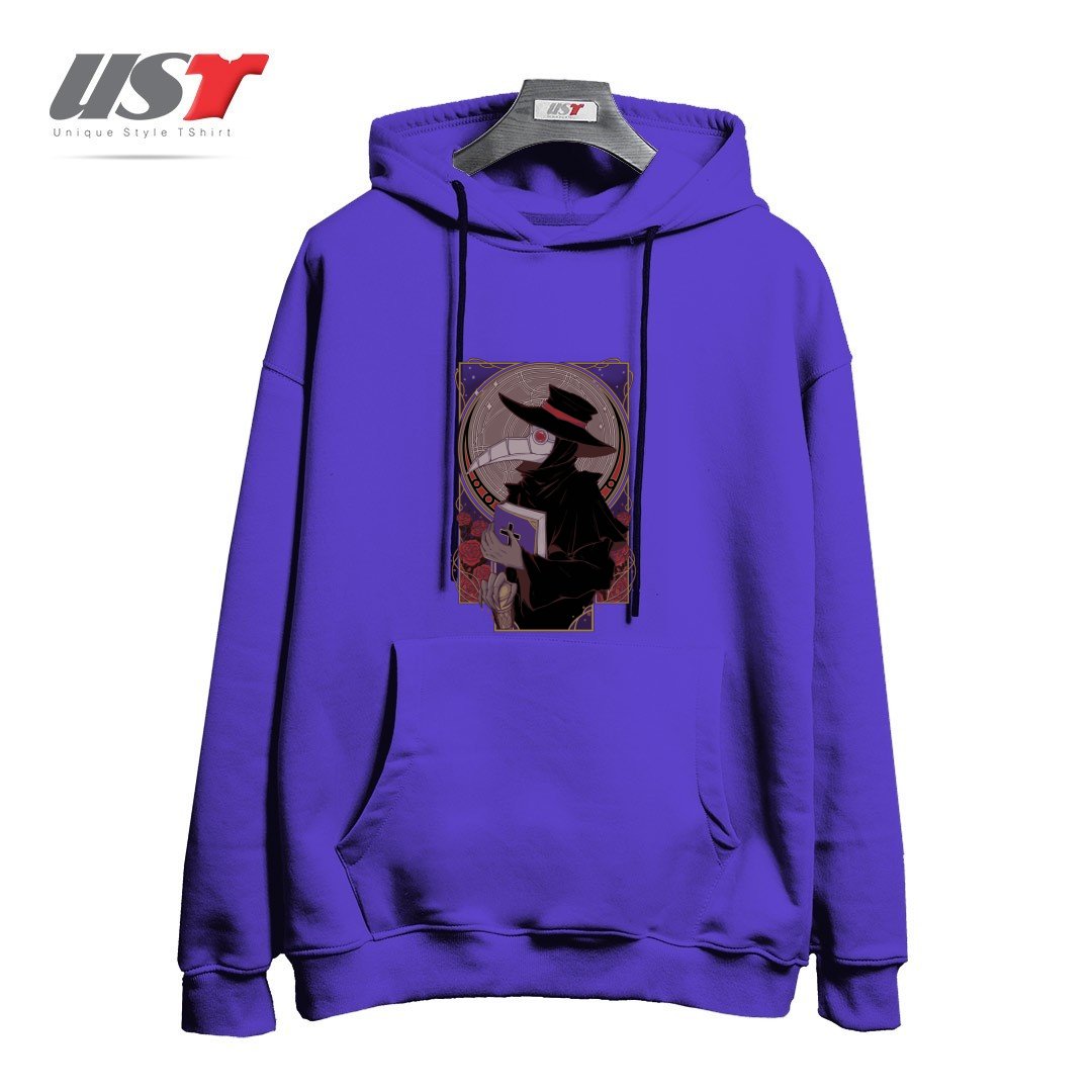 طرح DARK DOCTOR هودی اورسایزرنگ بنفش