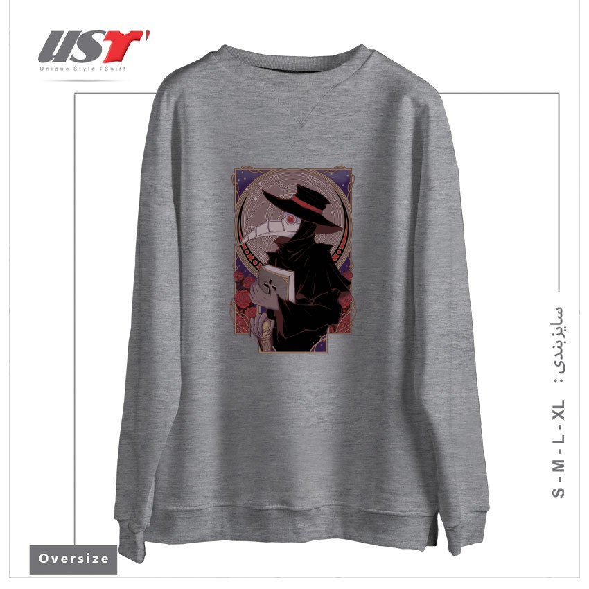 سوییشرت اورسایز طرح DARK DOCTOR